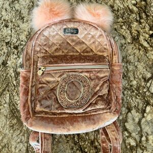 Justice girls “O” Initial mini backpack